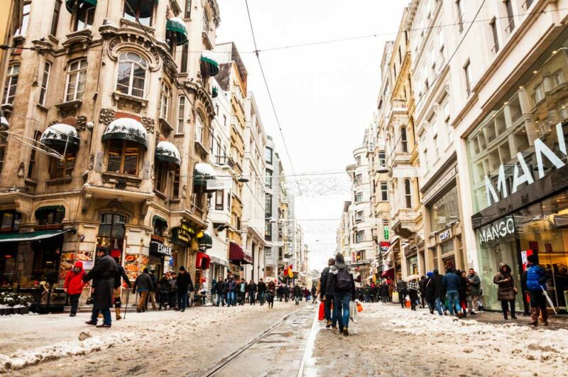 Turkey Two Week Itinerary: Taksim Istiklal Street