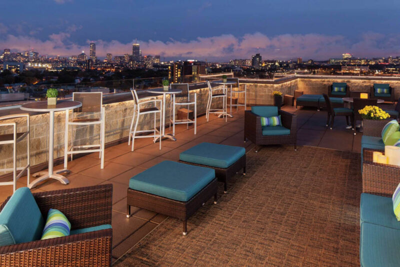 Unique Bars in Boston: Over the Charles Rooftop Bar