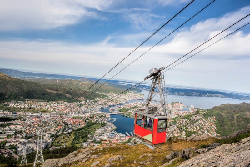 2 Week Norway Itinerary: Cable Car to Mount Ulriken