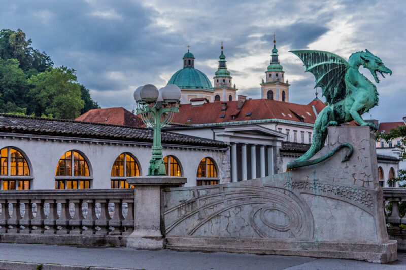 3 Days in Ljubljana Weekend Itinerary: Dragon Bridge