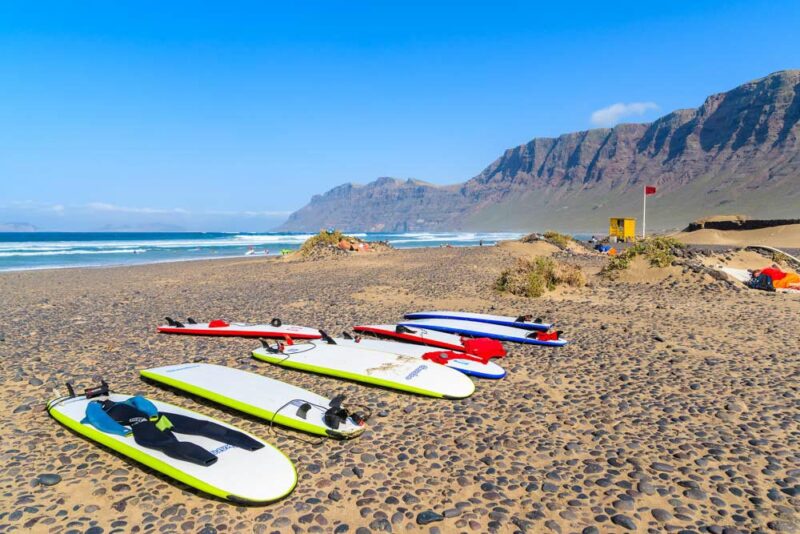 Canary Islands Two Week Itinerary: Famara Surfing