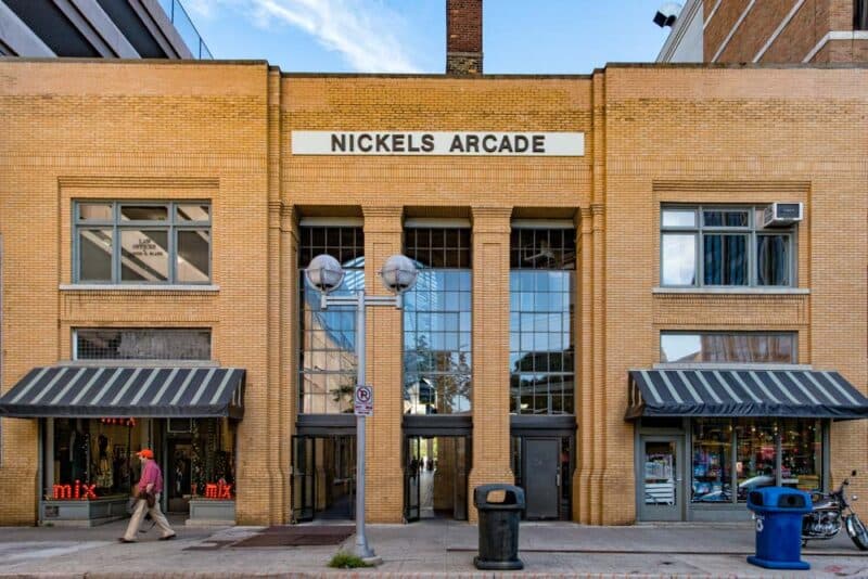 Cool Things to do in Ann Arbor, Michigan: Nickels Arcade