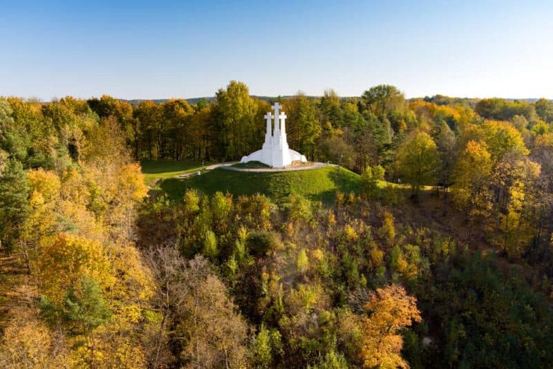 Cool Things to do in Vilnius, Lithuania: Three Crosses Hill 
