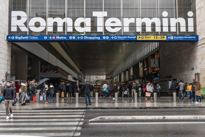 Italy Two Week Itinerary: Termini Train Station