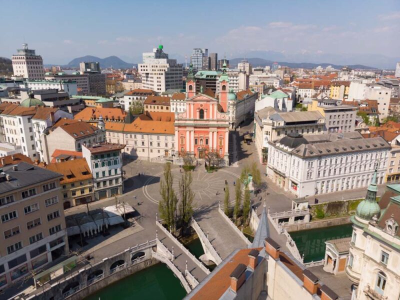 Weekend in Ljubljana 3 Days Itinerary: Preseren Square and Triple Bridge