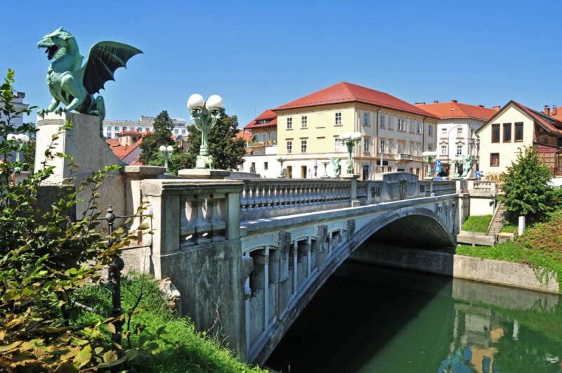 2 Weeks in Slovenia Itinerary: Dragon Bridge