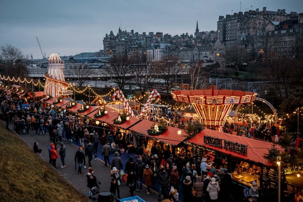 Best Places to Visit in Europe for Christmas: Edinburgh