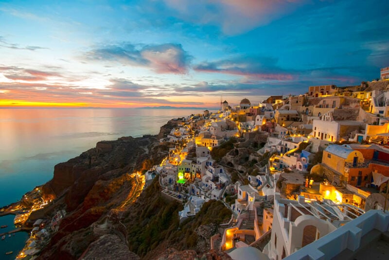 Best Places to Visit in Europe in February: Oia, Santorini