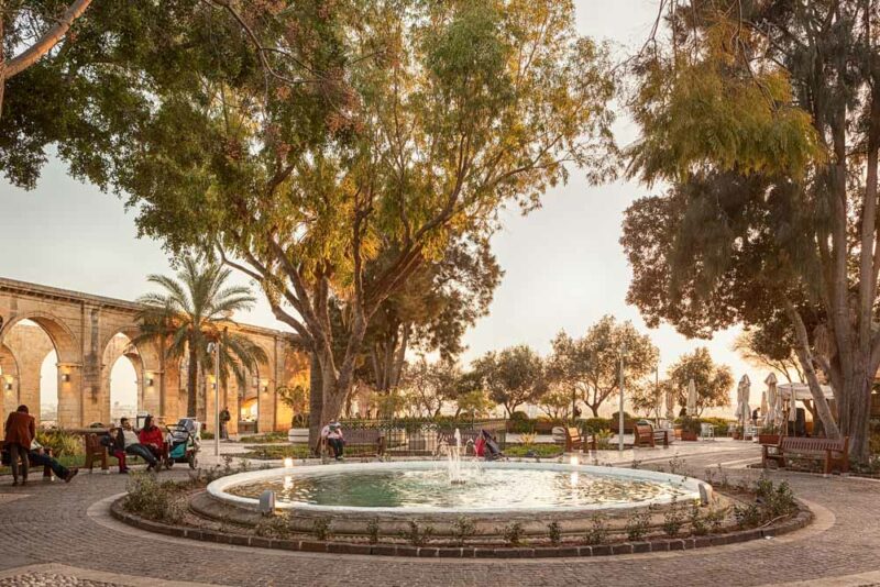 Best Things to do in Malta: Upper Barrakka Gardens