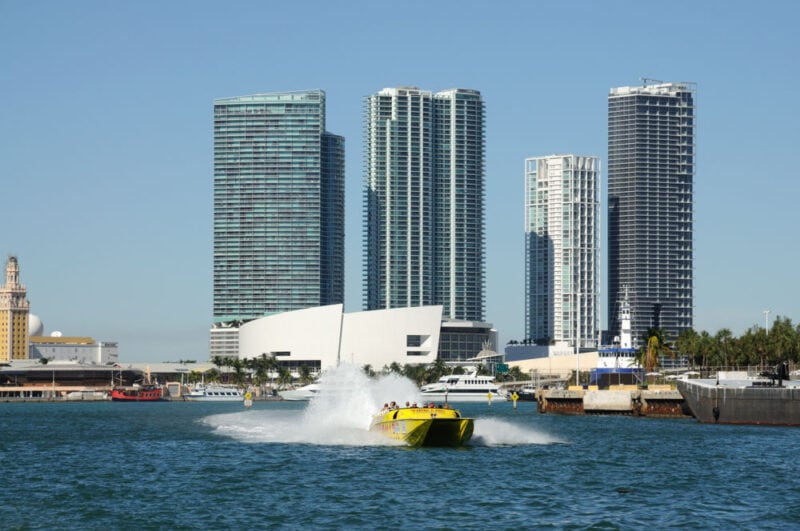 Must do things in Miami Beach, Florida: Speedboat Tour