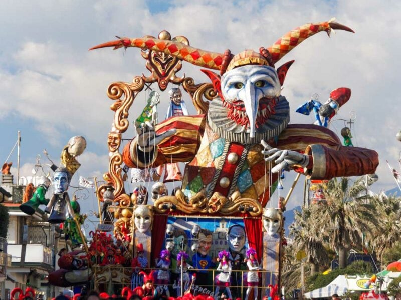 Must Visit Places in Europe in February: Carnival of Viareggio
