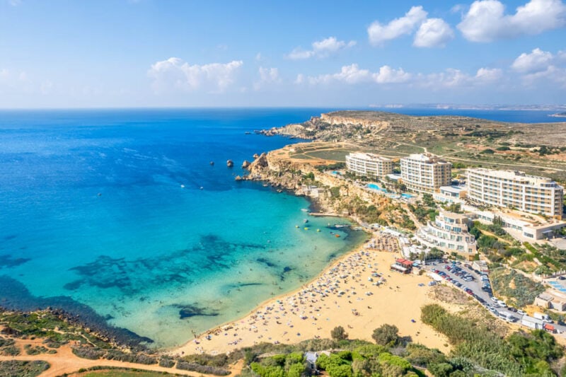 Unique Things to do in Malta: Golden Bay