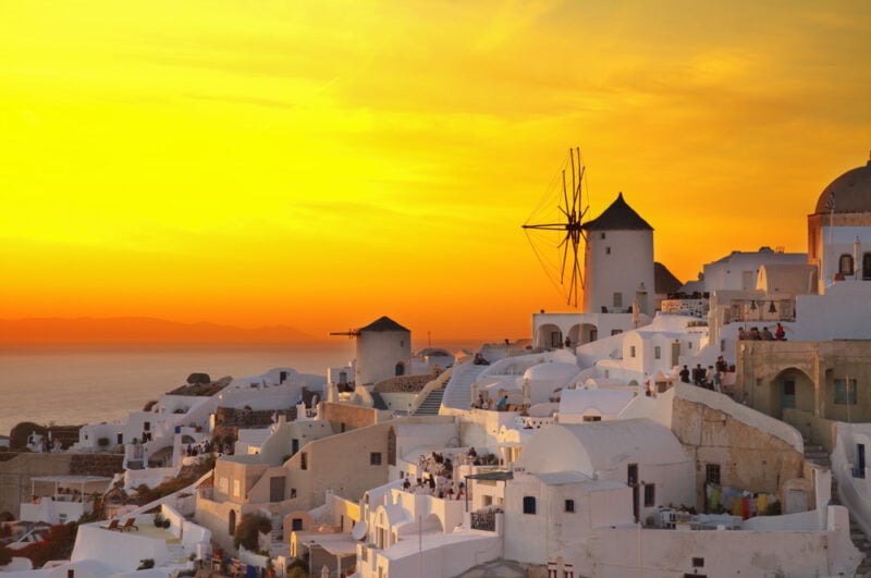 What Places to Visit in Europe in February: Oia, Santorini