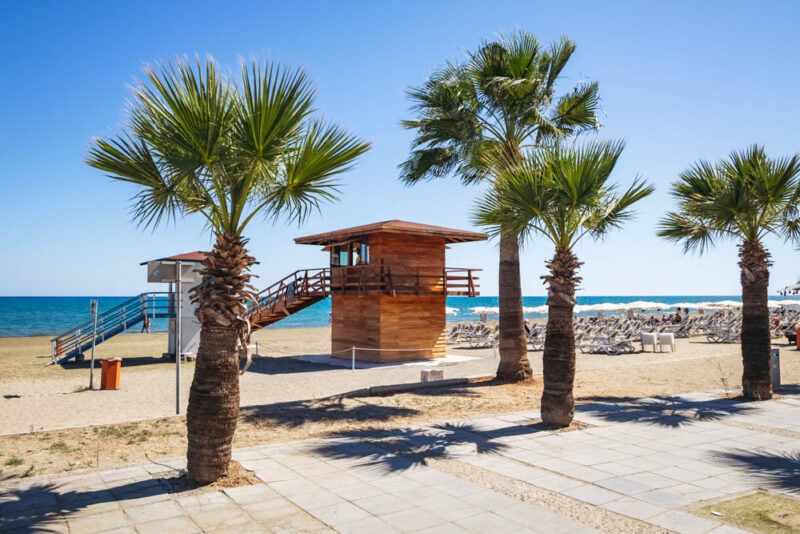 Best Cities to Visit in Europe in March: Golden Beaches of Larnaca