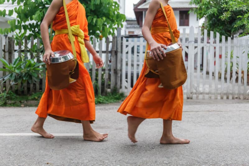 Must do things in Luang Prabang, Laos: Alms Giving