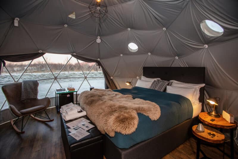Where to Stay to See Northern Lights: Reykjavik Domes Hotel