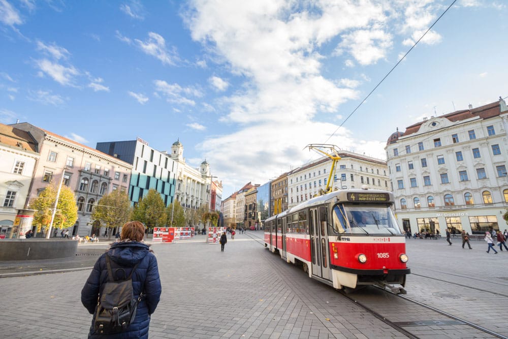 2 Week Itinerary in Czech Republic: Tram in Brno