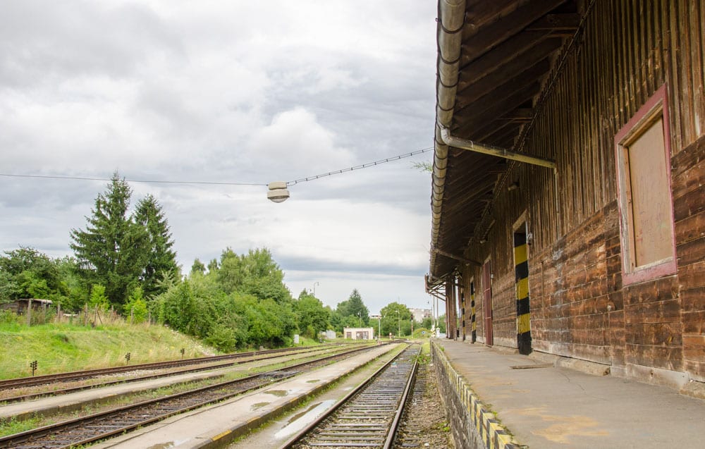 2 Weeks in Czech Republic Itinerary: Train Station in Cesky Krumlov