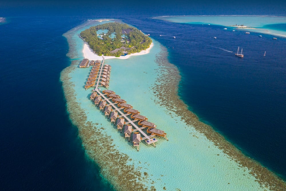 Best Hotels in Maldives with Overwater Bungalows: Vilamendhoo Island Resort & Spa