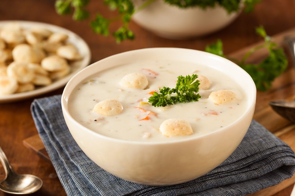 Local Foods to Try in Massachusetts: Cream Clam Chowder