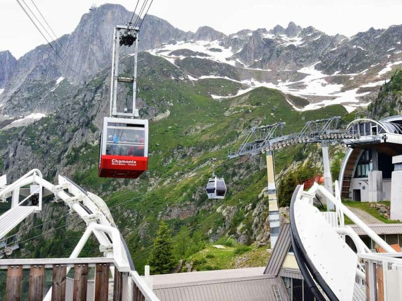 Best Places to Visit in Europe in August: Cable Car in the French Alps
