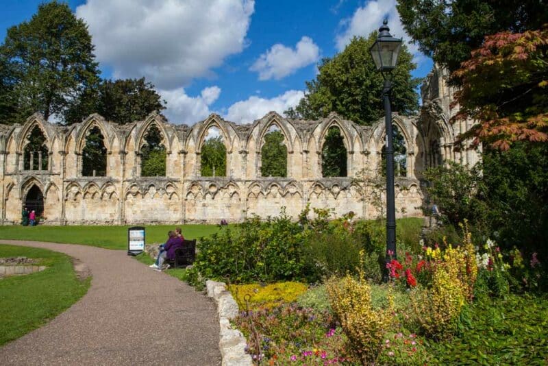 Best Places to Visit in Europe in September: Museum Gardens in York, UK
