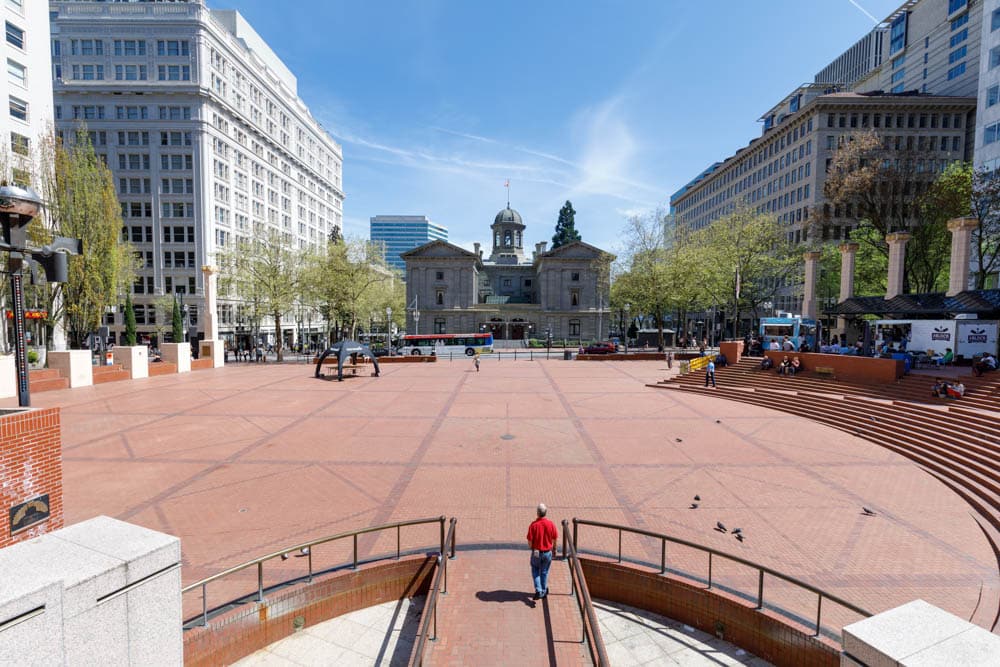 Portland 3 Day Itinerary Weekend Guide: Pioneer Courthouse Square