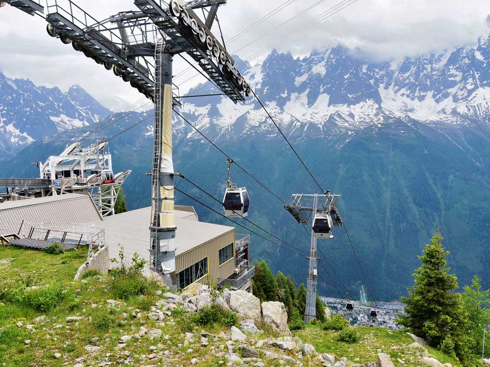What Places to Visit in Europe in August: Cable Car in the French Alps