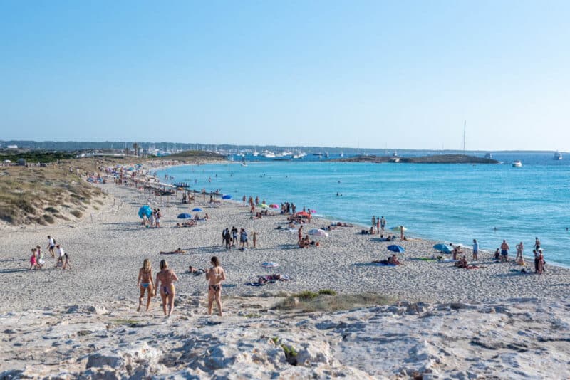 Must do things in Formentera, Spain: Playa de Ses Illetes