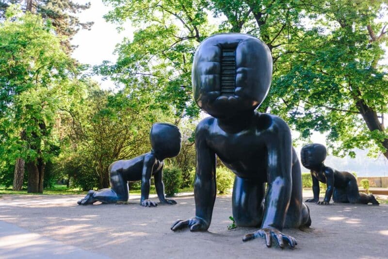 3 Days in Prague Itinerary: David Cerny's Giant Crawling Baby Sculpture