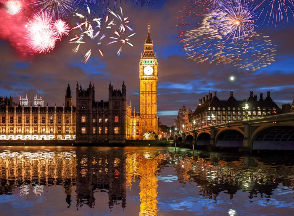 Best Places to Travel for New Year: London. UK