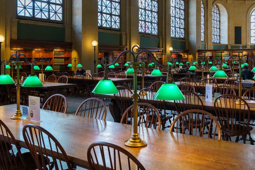 Cool Things to do in Boston in the Rain: Public Library