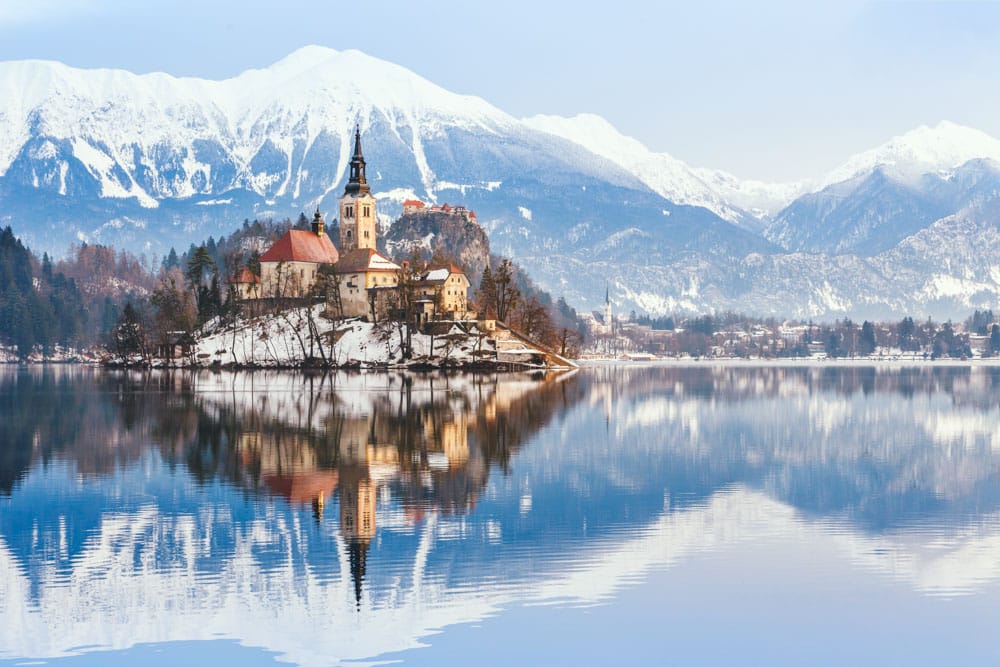 What Places to Visit in Europe during Winter: Lake Bled, Slovenia