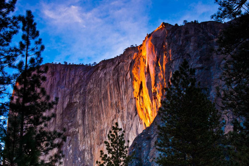 California in February Things to do: Yosemite Firefall