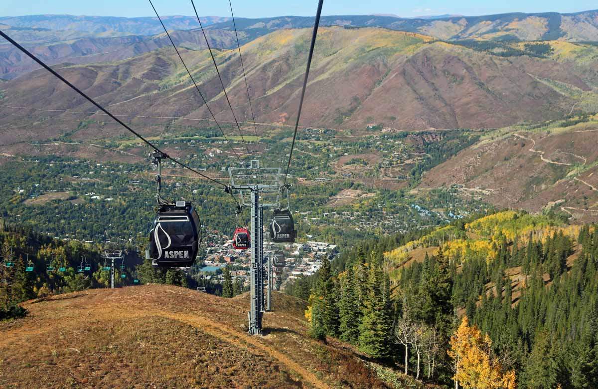 Best Cities to Visit in USA in July: Aspen Gondola