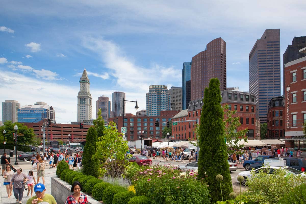What to do in Boston in April: Rose Fitzgerald Kennedy Greenway