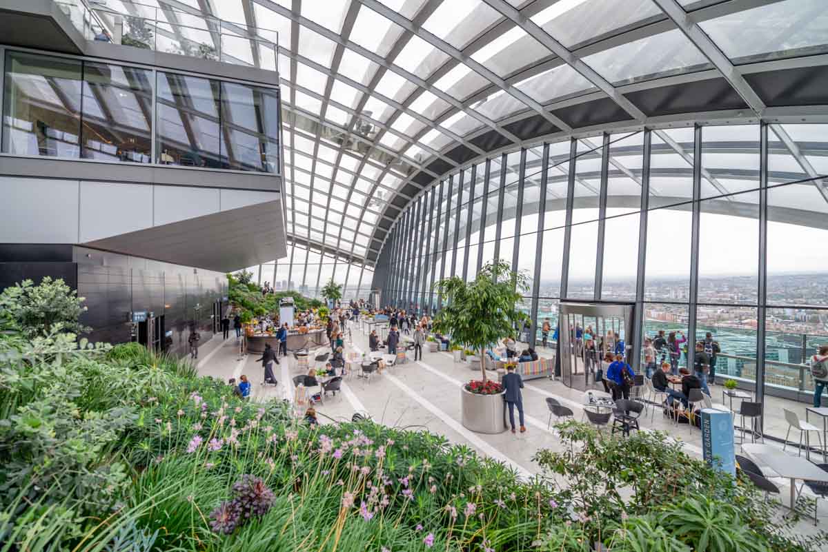 Unique Non-Touristy Things to do in London: Sky Garden