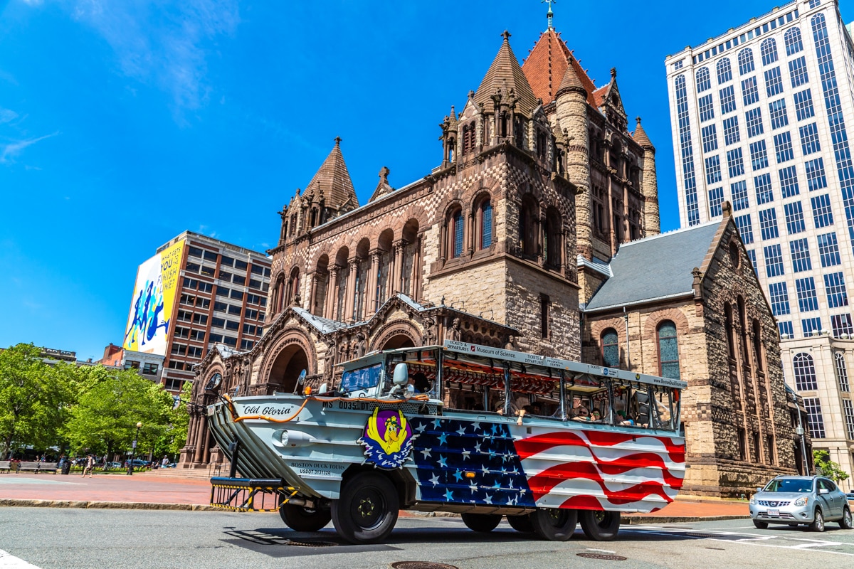 Places to Visit in Boston during Summer: Duck Tour